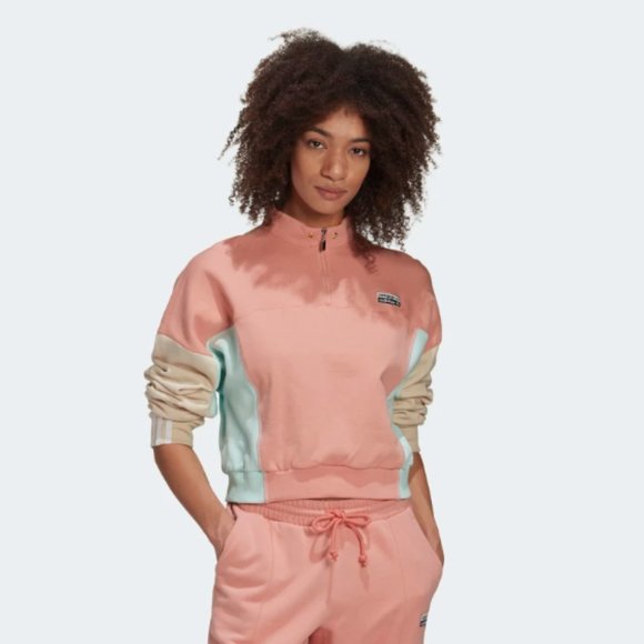 adidas Pants - ADIDAS RYV Trace Pink Cropped Sweatsuit